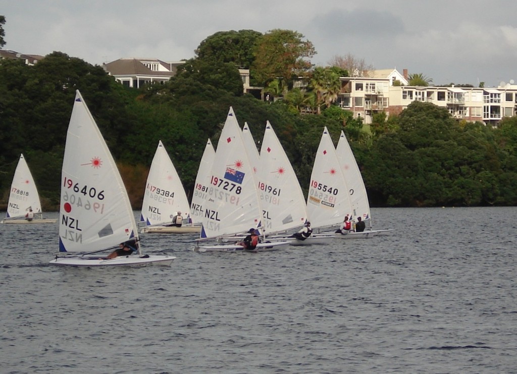 Radials start race 3 - 2011 Collinson FX North Shore Freshwater Championships © Colin Preston